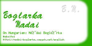 boglarka madai business card